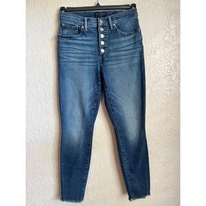 Lucky Brand Bridgette High Rise Skinny Jeans 6/28 Button Fly Ankle Women Denim